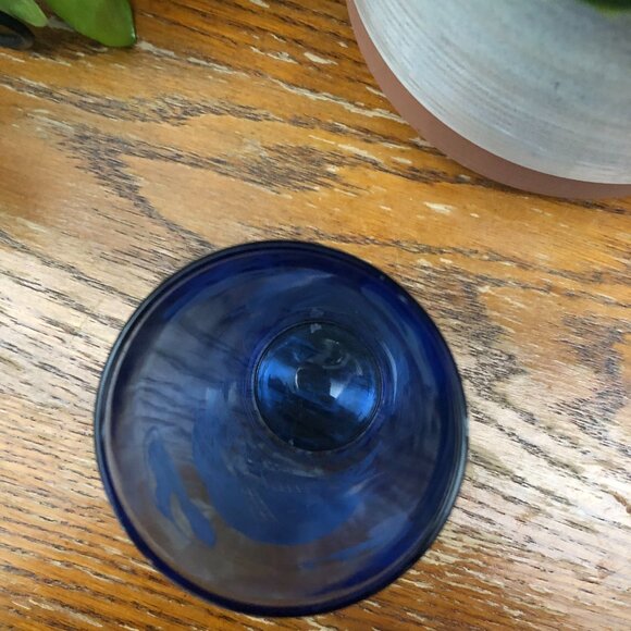 Hazel Atlas Ritz Blue Windmill Juice Glass - Picture 3 of 4